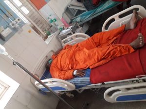 Chitradurga swamiji taken in front of  minister