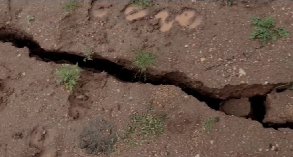 ಬಲಿಗಾಗಿ ಕಾದಿದೆಯಾ ಭರಮಸಾಗರ ದೊಡ್ಡ ಕೆರೆ: ಕೆರೆಯಲ್ಲಿ ಬೃಹತ್ ಬಿರುಕು